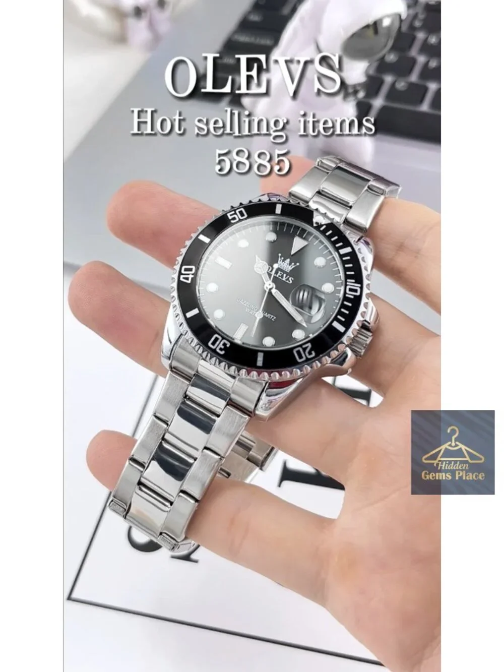 Men's Classic Luxury Business Dress Watch Quartz Stainless Steel Band Luminous